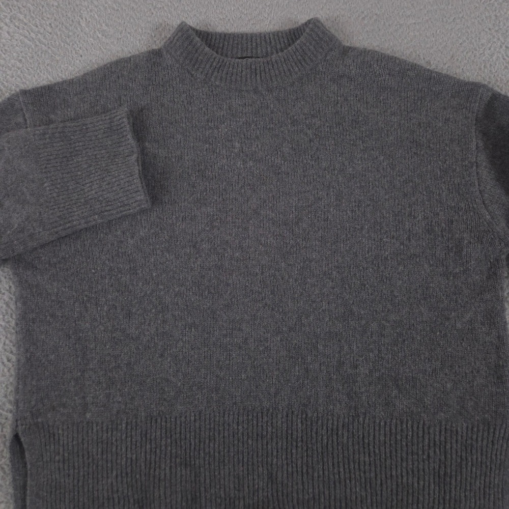 Rails Sweater Women Small Gray Miranda Cashmere Silk Blend Mock Neck Jumper